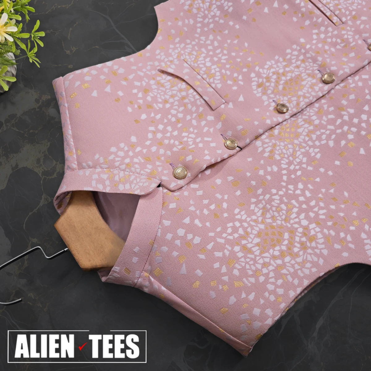 K006 Light Pink Waistcoat