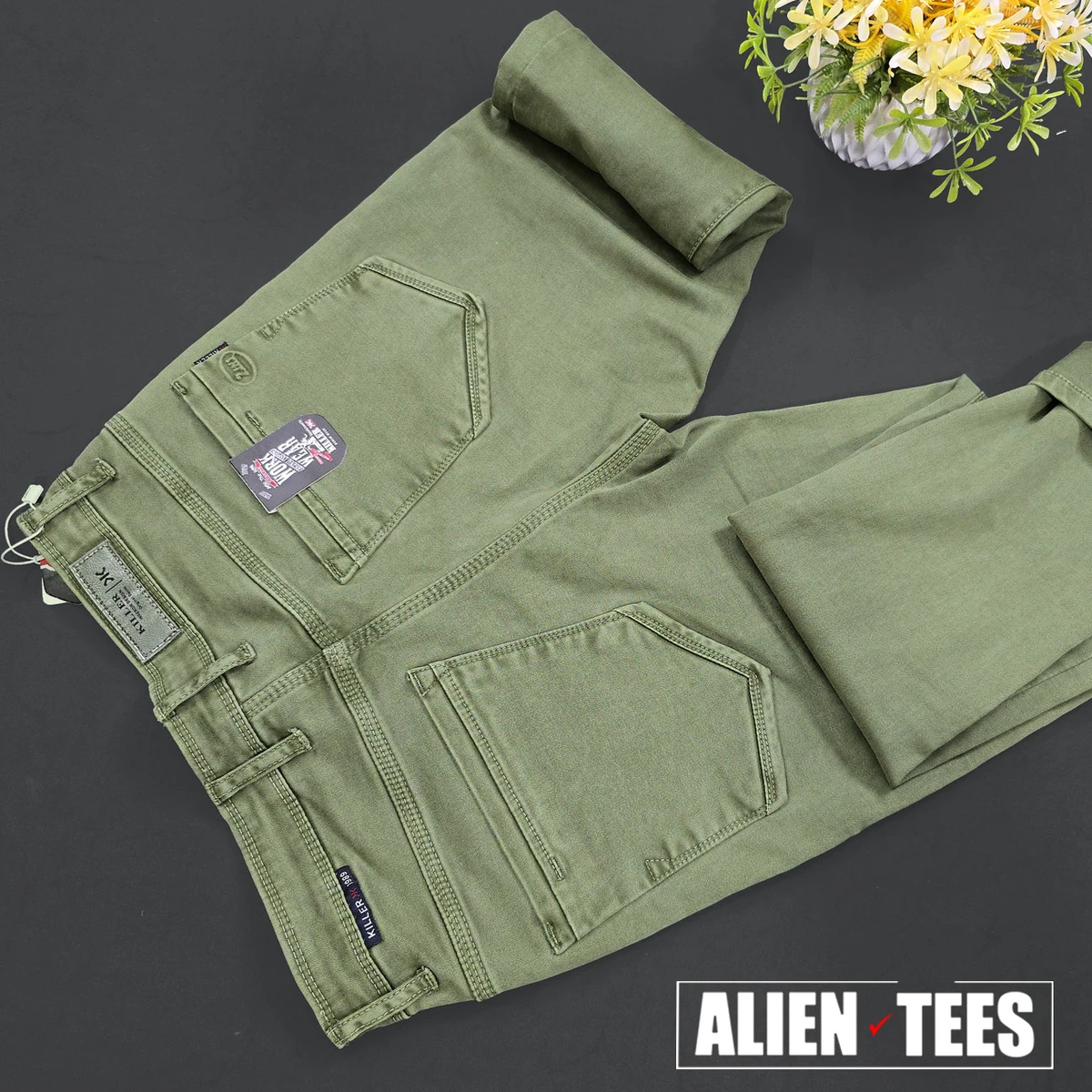 J160 Faded Olive Killer Jeans Pant - Image 3