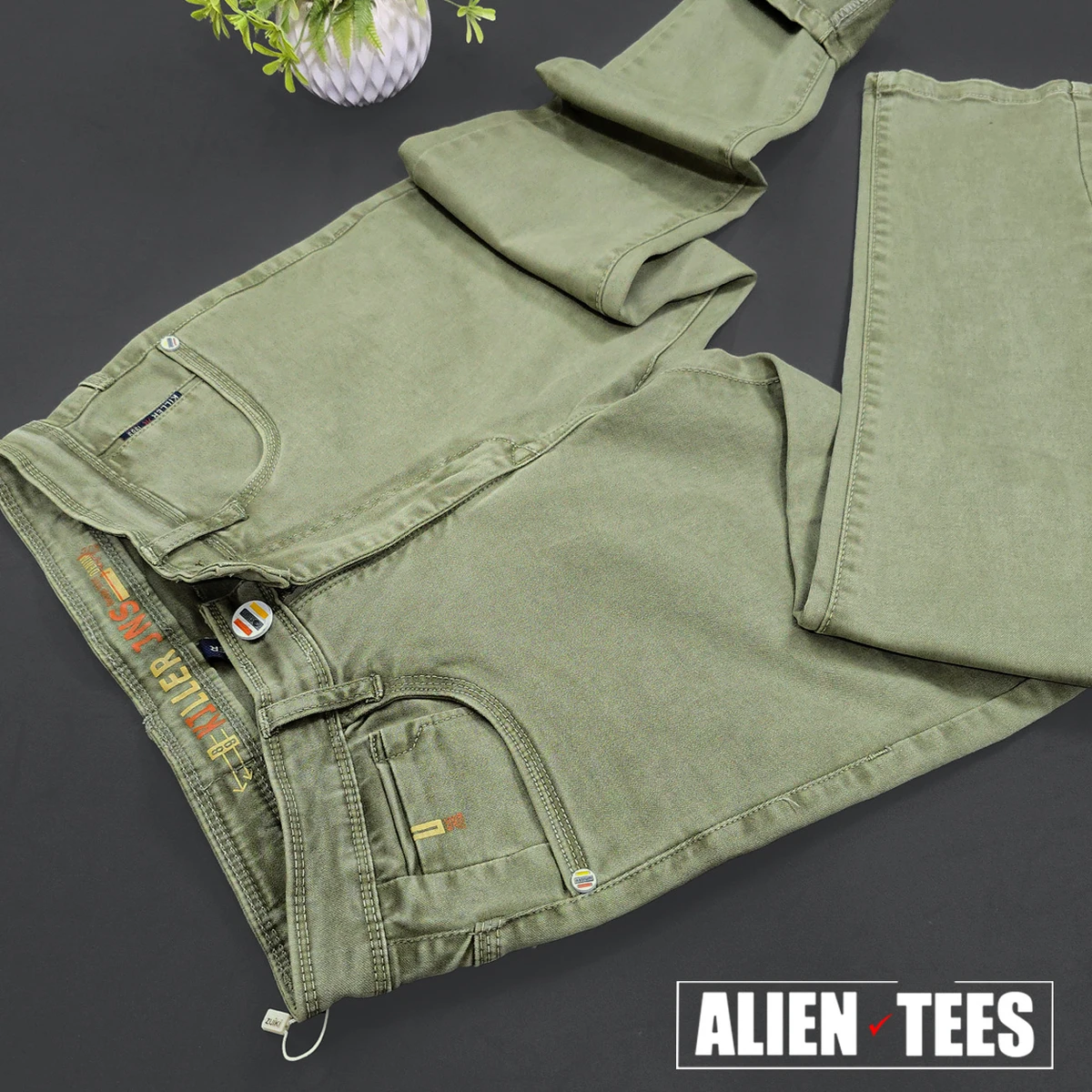 J160 Faded Olive Killer Jeans Pant