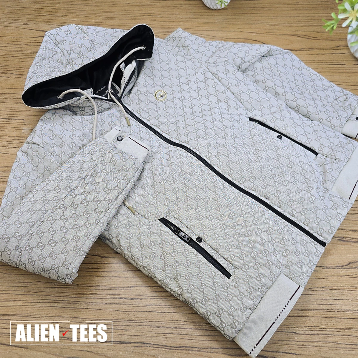 W19 White Gucci Padded Jacket