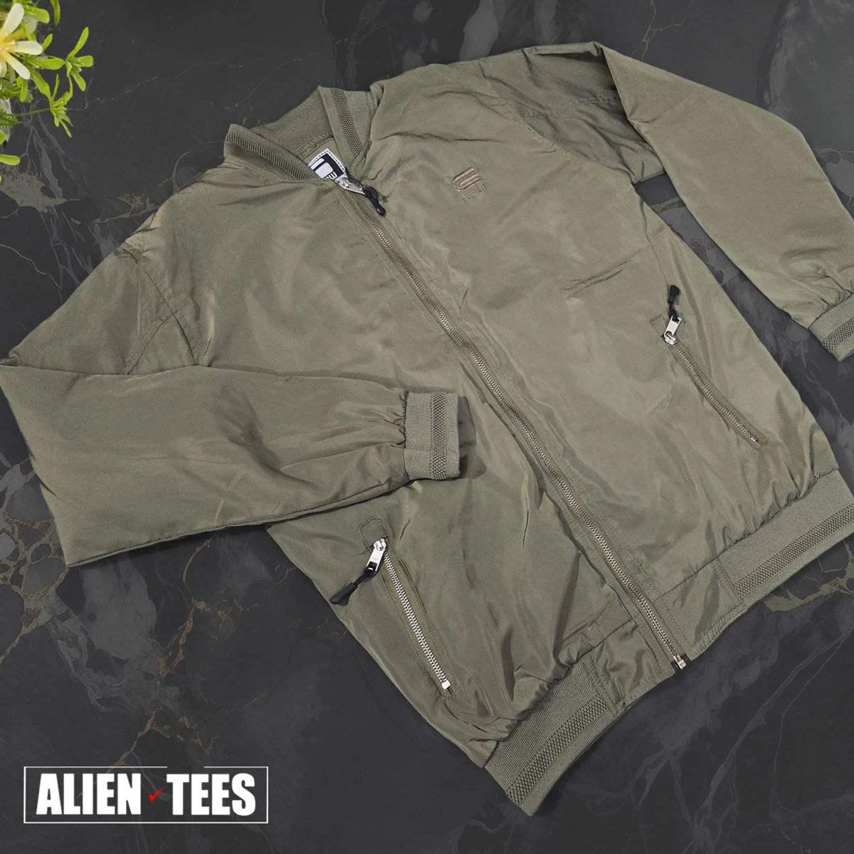 JC12 Camo Green Wind Breaker Jacket