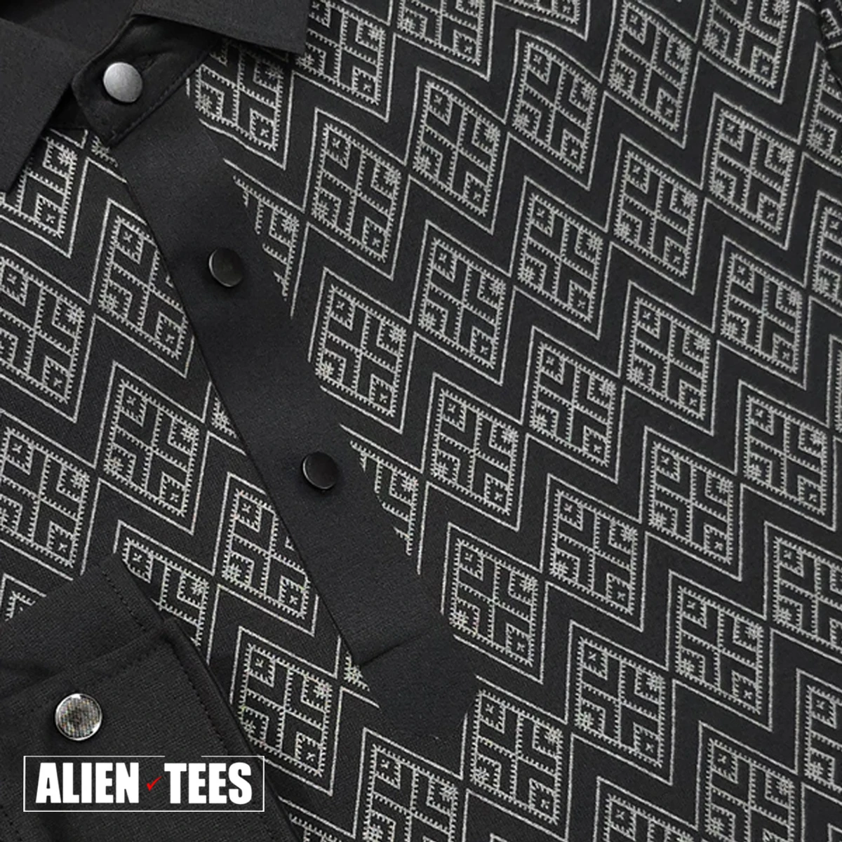 L16 FlexBond DiamondGrid Black Bronze Polo - Image 3