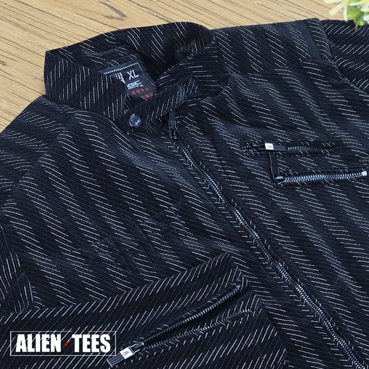 W11 Black ArtiWeave Jacket - Image 3