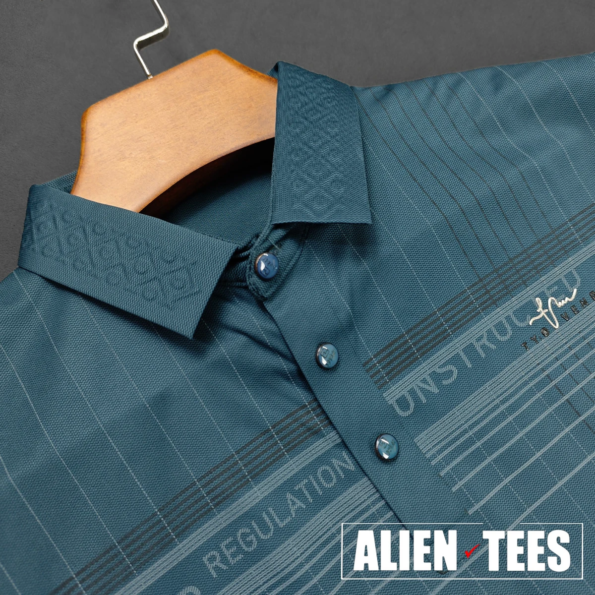 R207 Wedgewood Blue Crafted Collar Polo Shirt