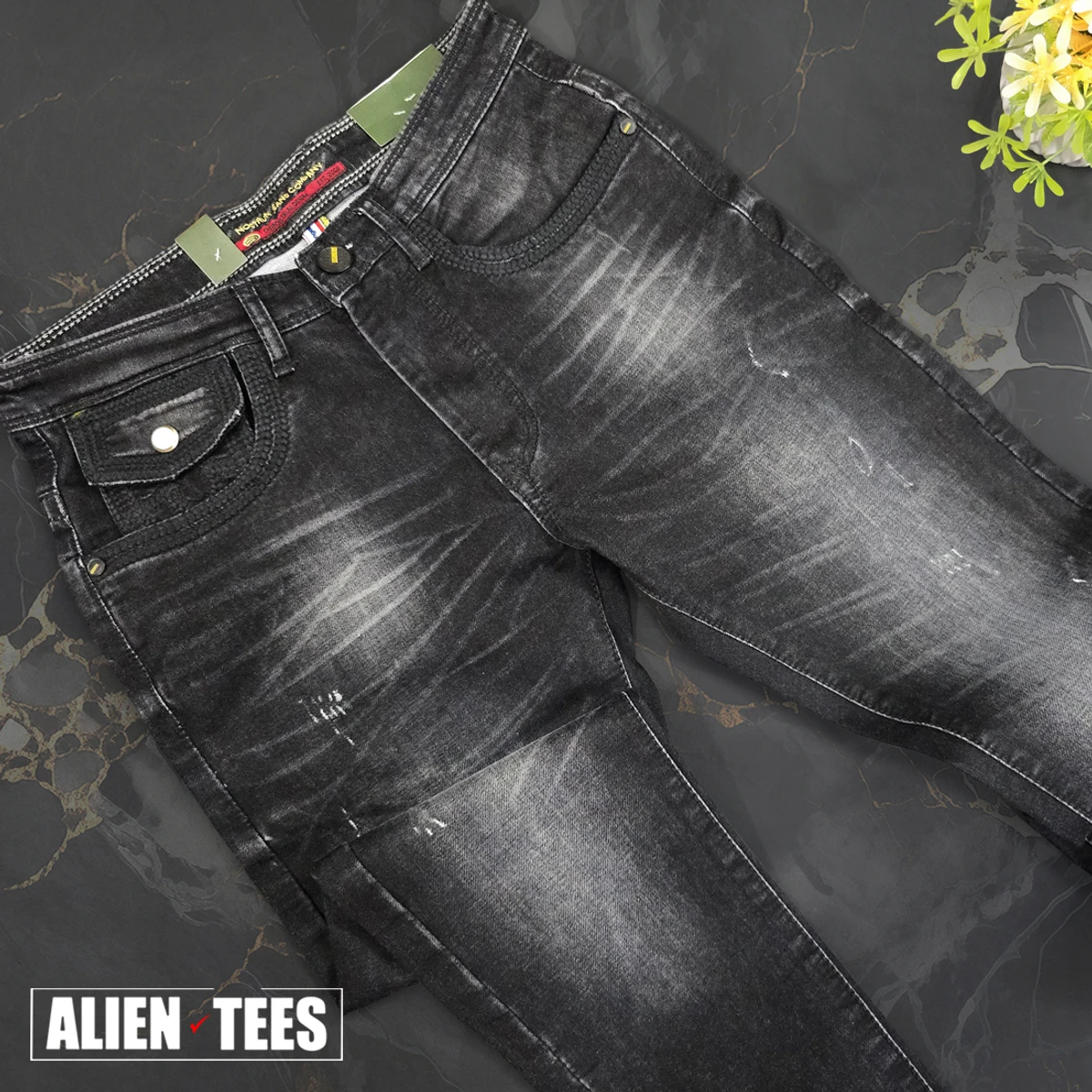 J171 Faded Coal Black Jeans Pant