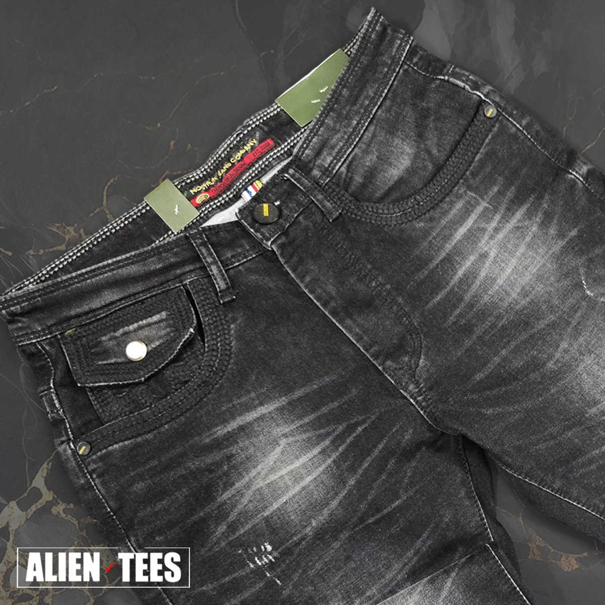 J171 Faded Coal Black Jeans Pant - Image 3